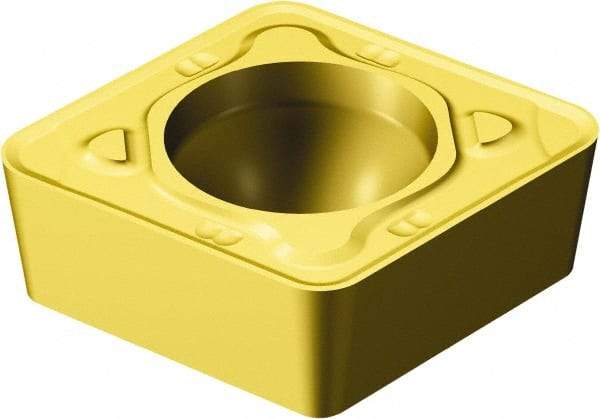 Sandvik Coromant - CCMT433 MR Grade 2025 Carbide Turning Insert - TiCN/Al2O3/TiN Finish, 80° Diamond, 1/2" Inscr Circle, 3/16" Thick, 3/64" Corner Radius - Americas Industrial Supply