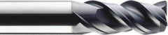 SGS - 5/8", 3 Flute, Single End, Solid Carbide, 0.04" Corner Radius End Mill - 3-1/2" OAL, Right Hand Flute, 1-1/2" LOC, Right Hand Cut - Americas Industrial Supply