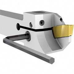 Iscar - GHS, External, Right Hand, 2.79 to 3.99mm Groove Width, Indexable Grooving Tool Holder - GI.., TIP Insert Compatibility, 16mm Shank Height, 16mm Shank Width, 119.99mm OAL, Through Coolant - Americas Industrial Supply
