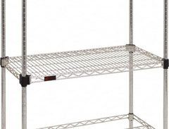 Eagle MHC - 36" Wide, 1-1/8 High, Open Shelving Accessory/Component - Steel Chrome Plated, Chrome Finish, 24" Deep, Use with Eagle MHC Shelving - Americas Industrial Supply