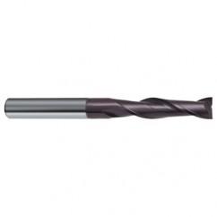 3mm Dia. x 75mm Overall Length 2-Flute Square End Solid Carbide SE End Mill-Round Shank-Center Cut-Firex - Americas Industrial Supply
