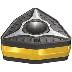 Iscar - WOMG554 T3P-IQ Grade IC8250 Carbide Turning Insert - TiCN/Al2O3/TiN Finish, 80° Trigon, 5/8" Inscr Circle, 5/16" Thick, 1/16" Corner Radius - Americas Industrial Supply