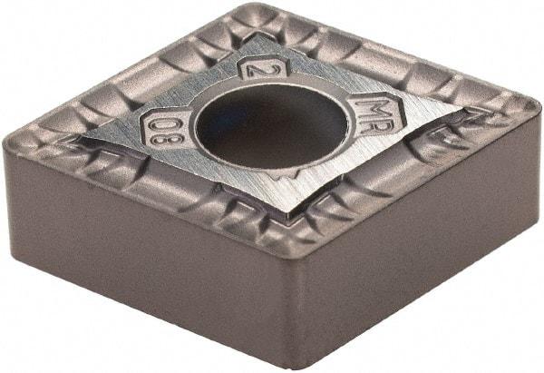 Kennametal - CNMG432 MR Grade KCU10 Carbide Turning Insert - AlTiN Finish, 80° Diamond, 1/2" Inscr Circle, 3/16" Thick, 1/32" Corner Radius - Americas Industrial Supply