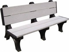 Vestil - 4' Long x 28" Wide, Recycled Plastic Bench Seat - Americas Industrial Supply