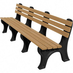 Vestil - 8' Long x 26-1/4" Wide, Recycled Plastic Bench Seat - Americas Industrial Supply