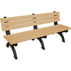 Vestil - 6' Long x 29" Wide, Recycled Plastic Bench Seat - Americas Industrial Supply