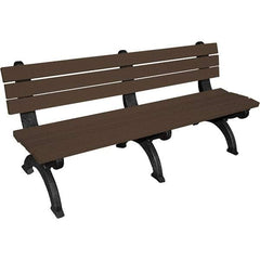 Vestil - 6' Long x 29" Wide, Recycled Plastic Bench Seat - Americas Industrial Supply