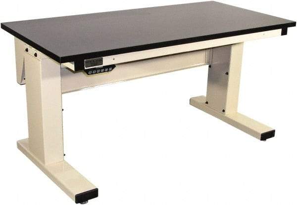 Proline - No Drawers, Work Bench - 1,000 Lb Capacity, Chem-Guard Top, Light Beige, 30" Wide x 30-1/2" High x 72" Long - Americas Industrial Supply