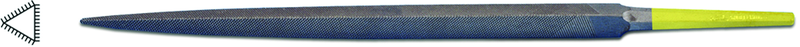 8" INOX Three-Square File, Cut 0 - Americas Industrial Supply