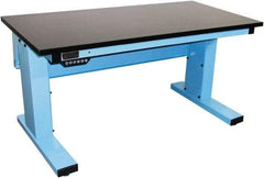 Proline - No Drawers, Work Bench - 1,000 Lb Capacity, Epoxy Resin Top, Light Blue, 30" Wide x 30-1/2" High x 72" Long - Americas Industrial Supply