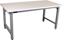 Proline - No Drawers, Work Bench - 5,000 Lb Capacity, Plastic Laminate Top, Light Gray, 36" Wide x 30" High x 72" Long - Americas Industrial Supply