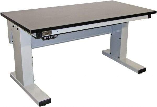 Proline - No Drawers, Work Bench - 1,000 Lb Capacity, Chem-Guard Top, Light Gray, 30" Wide x 30-1/2" High x 72" Long - Americas Industrial Supply