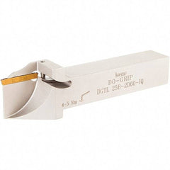 Iscar - External Thread, 0.197" Max Depth of Cut, 2.39mm Min Groove Width, 5" OAL, Left Hand Indexable Grooving Cutoff Toolholder - 3/4" Shank Height x 3/4" Shank Width, C#-ASH../PENTA 34F Insert Style, PCHPLS Toolholder Style, Series PentaCut - Americas Industrial Supply