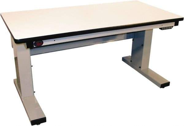 Proline - No Drawers, Work Bench - 1,000 Lb Capacity, Plastic Laminate Top, Light Gray, 30" Wide x 30-1/2" High x 72" Long - Americas Industrial Supply