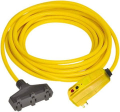 Tower - 3 Outlet, 125 Volt, 15 Amp Rating, Right Angle, Commercial, Industrial GFCI - 25 Ft. Long Cord - Americas Industrial Supply
