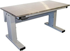 Proline - No Drawers, Work Bench - 1,000 Lb Capacity, Stainless Steel Top, Light Gray, 30" Wide x 30-1/2" High x 72" Long - Americas Industrial Supply