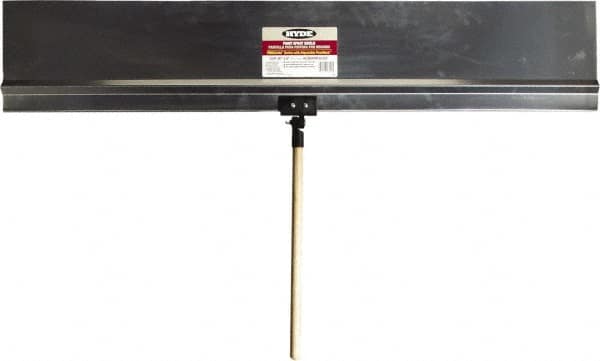 Hyde Tools - 48" Wide Flexible Blade Aluminum Painters Assistant - Stiff, Wood Handle - Americas Industrial Supply