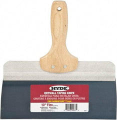 Hyde Tools - 10" Wide Flexible Blade Steel Joint Knife - Flexible, Hardwood Handle - Americas Industrial Supply