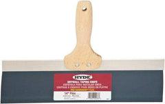 Hyde Tools - 14" Wide Flexible Blade Steel Joint Knife - Flexible, Hardwood Handle - Americas Industrial Supply