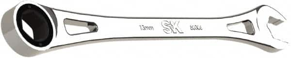 SK - 13mm 6 Point Combination Wrench - 9.06" OAL, Steel, Full Polish Finish - Americas Industrial Supply