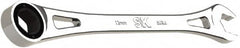 SK - 13mm 6 Point Combination Wrench - 9.06" OAL, Steel, Full Polish Finish - Americas Industrial Supply