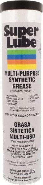 Synco Chemical - 14.1 oz Cartridge Synthetic Lubricant w/PTFE General Purpose Grease - Translucent White, Food Grade, 450°F Max Temp, NLGIG 000, - Americas Industrial Supply