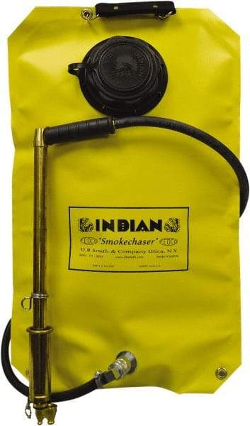 Smith Indian - 5 Gal Chemical Safe Garden Fire Pump - Vinyl Tank, Wide Mouth, Reinforced Hose - Americas Industrial Supply