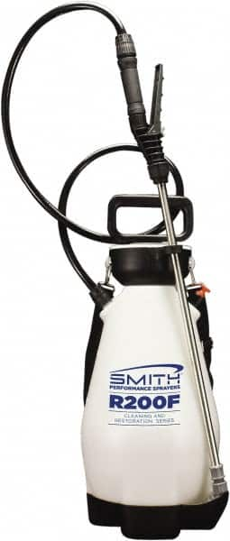 Smith Performance Sprayers - 2 Gal Chemical Safe Garden Hand Sprayer - Use with Cleaners/Degreasers, Polyethylene Tank, Funnel Mouth, Reinforced Hose - Americas Industrial Supply