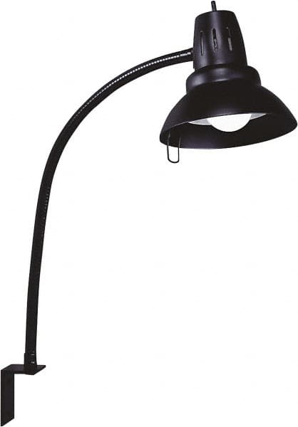 Electrix - 22 Inch, Gooseneck, L Bracket Wall, LED, Black, General Purpose Task Light - 11 Watt, 100 to 120 Volt, Nonmagnifying - Americas Industrial Supply