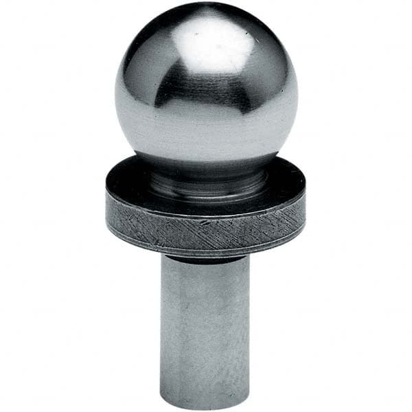 TE-CO - 1/2" Ball Diam, 1/4" Shank Diam, Alloy Steel Inspection Tooling Ball - Americas Industrial Supply