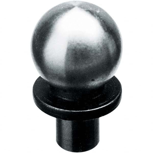 TE-CO - 1/2" Ball Diam, 1/4" Shank Diam, Alloy Steel Inspection Tooling Ball - Americas Industrial Supply