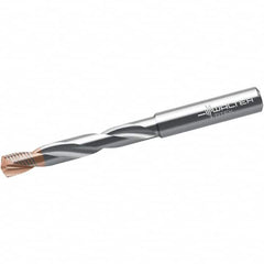Walter-Titex - 9.6mm 140° Solid Carbide Jobber Drill - Tinal/AlCrN Finish, Right Hand Cut, Spiral Flute, Straight Shank, 103mm OAL - Americas Industrial Supply