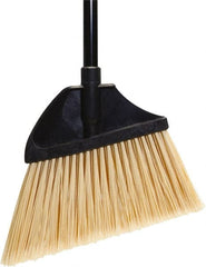 O-Cedar - 13" Wide, Beige PET Bristles, 48" Metal Handle, Angled Broom - Americas Industrial Supply