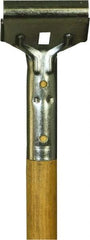 O-Cedar - 62 x 1" Wood Squeegee Handle - Bolt-On Connection, Tan - Americas Industrial Supply