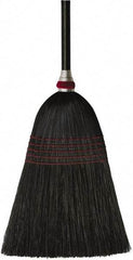 O-Cedar - 53-1/2" OAL Corn Bristle Broom - 42" Long Wood Handle, 11-1/2" Bristle Length, 12" Wide, Water Resistance - Americas Industrial Supply
