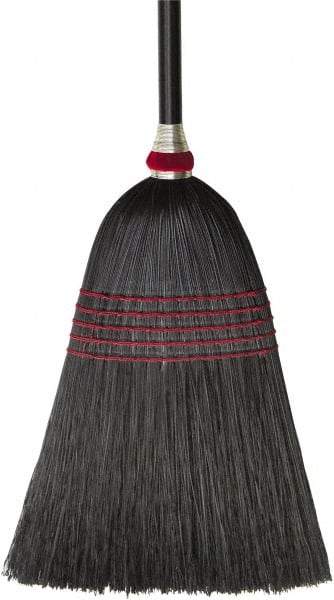 O-Cedar - 57" OAL Corn Bristle Broom - 42" Long Wood Handle, 15" Bristle Length, 14" Wide, Water Resistance - Americas Industrial Supply