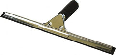 O-Cedar - 12" Rubber Blade Window Squeegee - Threaded End, Stainless Steel Holder - Americas Industrial Supply