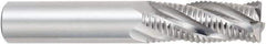 OSG - 1/2" Diam, Coarse Pitch, 1-1/4" LOC, 4 Flute Solid Carbide Roughing Square End Mill - Uncoated, 3" OAL, 1/2" Shank Diam, Centercutting, 30° Helix - Americas Industrial Supply