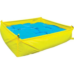 UltraTech - 48" Long x 14" High x 48" Wide Staging Pool - Yellow Polyethylene, For Spill Containment - Americas Industrial Supply