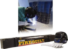 Auburn Mfr - 4' High x 4' Wide x 1/4" Thick Fiberglass Fire Blanket - Black, Grommet - Americas Industrial Supply