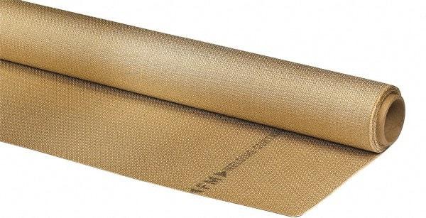 Auburn Mfr - 3' Wide x 0.04" Thick Silica Welding Cloth Roll - Tan - Americas Industrial Supply