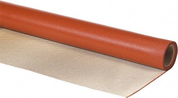 Auburn Mfr - 3' Wide x 0.047" Thick Silica Welding Cloth Roll - Red & Tan - Americas Industrial Supply