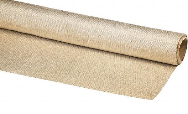 Auburn Mfr - 5' Wide x 0.036" Thick Fiberglass Welding Cloth Roll - Tan - Americas Industrial Supply