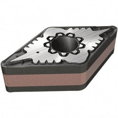 Iscar - DNMG432 F3M Grade IC830 Carbide Turning Insert - TiAlN/AlTiN/TiN Finish, 55° Diamond, 12.7mm Inscr Circle, 4.76mm Thick, 0.8mm Corner Radius - Americas Industrial Supply