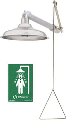 Haws - Plumbed Drench Showers Mount: Horizontal Shower Head Material: Stainless Steel - Americas Industrial Supply