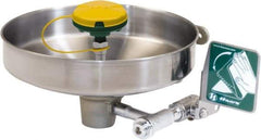 Haws - 14-3/4" Wide x 7" High, Wall Mount, Stainless Steel Bowl, Eye & Face Wash Station - 30 to 90 psi Flow, 3.7 GPM Flow Rate - Americas Industrial Supply