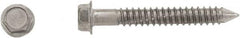 Powers Fasteners - 1/4" Diam, 2-3/4" Length Under Head, Hex Drive, Concrete Screw & Masonry Fastener - Stainless Steel, Passivated Finish, Includes 3/8" Hex Bit - Americas Industrial Supply