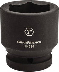 GearWrench - 1" Drive 2-7/16" Standard Impact Socket - 6 Points, 3-20/43" OAL - Americas Industrial Supply