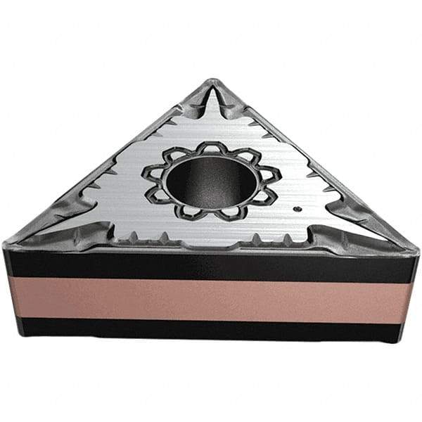 Iscar - TNMG332 F3M Grade IC807 Carbide Turning Insert - TiAlN/TiN Finish, 60° Triangle, 9.52mm Inscr Circle, 4.76mm Thick, 0.8mm Corner Radius - Americas Industrial Supply