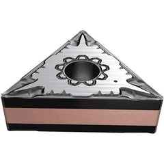 Iscar - TNMG332 F3M Grade IC807 Carbide Turning Insert - TiAlN/TiN Finish, 60° Triangle, 9.52mm Inscr Circle, 4.76mm Thick, 0.8mm Corner Radius - Americas Industrial Supply